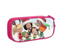 RLHRJEFZ Cleo und Cuquin Federmäppchen mit Reißverschluss, Stifttasche, große Kapazität, Stiftebox, Aufbewahrungstasche, Make-up-Bürotasche, Schulschreibwaren für Jungen und Mädchen