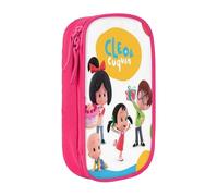 RLHRJEFZ Cleo und Cuquin Federmäppchen mit Reißverschluss, Stifttasche, große Kapazität, Stiftebox, Aufbewahrungstasche, Make-up-Bürotasche, Schulschreibwaren für Jungen und Mädchen