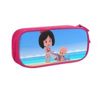 RLHRJEFZ Cleo und Cuquin Federmäppchen mit Reißverschluss, Stifttasche, große Kapazität, Stiftebox, Aufbewahrungstasche, Make-up-Bürotasche, Schulschreibwaren für Jungen und Mädchen