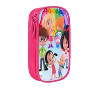 RLHRJEFZ Cleo und Cuquin Federmäppchen mit Reißverschluss, Stifttasche, große Kapazität, Stiftebox, Aufbewahrungstasche, Make-up-Bürotasche, Schulschreibwaren für Jungen und Mädchen