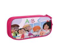 RLHRJEFZ Cleo und Cuquin Federmäppchen mit Reißverschluss, Stifttasche, große Kapazität, Stiftebox, Aufbewahrungstasche, Make-up-Bürotasche, Schulschreibwaren für Jungen und Mädchen