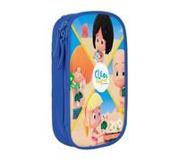 RLHRJEFZ Cleo und Cuquin Federmäppchen mit Reißverschluss, Stifttasche, große Kapazität, Stiftebox, Aufbewahrungstasche, Make-up-Bürotasche, Schulschreibwaren für Jungen und Mädchen