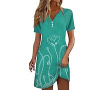 RMBLYfeiye Blusenkleid Damen Abendkleid Lang Kleid Festlich Hochzeitsgast Kleider Langarm Damenkleider Für Mollige Frauen