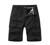 RMBLYfeiye Cargo Shorts Herren Einfarbiges Elastische Taille Tunnelzug Kurze Hosen Mit Taschen Regular Fit Sport Shorts Kurze Jogginghose Trainingsshorts Chino Shorts Laufshorts Outdoor Shorts