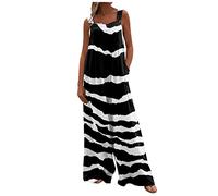 RMBLYfeiye Damen Anzug Elegant 2 Teilig Hose Schwarz Eleganter Jumpsuit Festlich Raffung Jumpsuits Für Kurze Romper