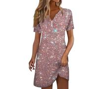 RMBLYfeiye Damen Prinzessin Kleid Mädchen Tunika Kleider Sommer Knielang Mode Für Frauen Ab 6 Brautmutter Elegant Festlich Lang