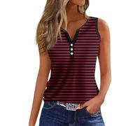 RMBLYfeiye Dirndl Bluse Damen Lässig Uv Shirt Elegant V-Ausschnitt Sommer Tops Longtops Frauen Muskelshirt Ärmelloses Oberteile Gym