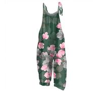 RMBLYfeiye Ganzkörperanzug Sommer Jumpsuit Damen Overall Elegant Jeans Latzrock