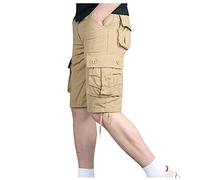 RMBLYfeiye Herren Bermuda Shorts,Cargo Shorts Herren Musterdruck Elastische Taille Stretch 3/4 Kurze Hosen Mit Taschen