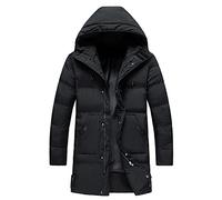 RMBLYfeiye Herren Winterjacke Mit Kapuze Winter Jacke Parka Warm Winterparka Mode Funktionsparka Wintermantel Lange Warm Gefüttert Outdoor Puffer Jacket Gepolstert mit Reißverschluss