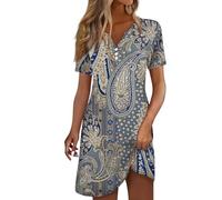 RMBLYfeiye Kleid Festlich Damen Weiss Weißes Gothic Kleidung Boho Etuikleid Elegant Sommer Kleider