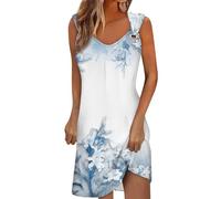 RMBLYfeiye Kleid Hochzeitsgast Damen Sommerkleid Leicht Lang Midikleid Sommer Kleidung Für A Linie