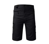 RMBLYfeiye Kurze Hose Männer,Cargo Shorts Herren Einfarbiges Elastische Taille 3/4 Chino Shorts Mit Taschen