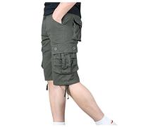 RMBLYfeiye Kurze Hosen Herren Cargo,Cargo Shorts Herren Musterdruck Elastische Taille Stretch 3/4 Kurze Hosen Mit Taschen