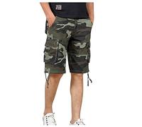 RMBLYfeiye Kurze Hosen Herren Jeans,Cargo Shorts Herren Musterdruck Elastische Taille Stretch 3/4 Kurze Hosen Mit Taschen
