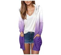 RMBLYfeiye Lange Strickjacke Damen Lang Dünn Winterparka Gefüttert Trachten Jacken Trachtenjacken & -Strickjacken Tunika