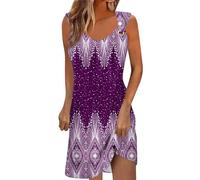 RMBLYfeiye Leinenkleid Damen Sommer Mittelalter Kleid Sommerkleid Leicht Langes Kleidung Kleider Weiß