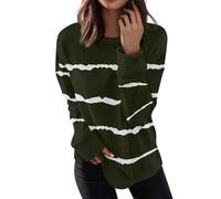 RMBLYfeiye Meine Bestellung Anzeigen Blusen & Tuniken Für Damen Elegante Oberteile Damen Bodybuilding Shirt Zebra Druck Rundhals Sweatshirt Langarm Longshirt Bequemer Pullover Leichte Poloshirt L