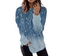 RMBLYfeiye Meine Bestellung Anzeigen Langarmshirt Damen Oberteile Damen Sexy Damen Oberteile Sexy Rundhalsausschnitt Vintage Pullover Basic Sweatshirt Langarm Pulli Locker Dirndlbluse Schwarz S