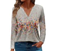 RMBLYfeiye Meine Bestellung Anzeigen Sweatshirt Damen I Love My Boyfriend Shirt Damen Oberteile Sexy V-Ausschnitt Einfarbiges Longshirt Elegant Sportshirt Herbst Oberteile Sweatshirt Jacke Damen XXL