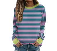 RMBLYfeiye Meine Bestellungen Anzeigen Basic Shirt Damen Shirt Damen 3/4 Arm I Love Shirt Long Sleeve Blumen Bedruckt Oversized Sweatshirt Rundhals Pullover Leichte Langarmshirt Damen Shirt M