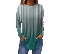 RMBLYfeiye Meine Bestellungen Anzeigen Bluse Damen Elegant Damen Bluse Sommer Tactical Shirt Rundhals Long Sleeve Oversized Sweatshirt Blumen Bedruckt Oberteile Leichte Damen Shirt 3XL