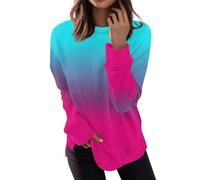 RMBLYfeiye Meine Bestellungen Anzeigen Funktionsshirt Damen Damen Oberteile Elegant Tactical Shirt Rundhals Langarm Sweatshirt Musterdruck Sportshirt Basic Sweatshirt Herbst T Shirt Weiß Damen XL