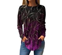 RMBLYfeiye Meine Bestellungen Anzeigen Sweatshirt Damen I Love My Boyfriend Shirt Tactical Shirt Rundhals Long Sleeve Oversized Sweatshirt Geometrischer Bedruckt Sweatshirt Dirndlbluse Langarm XL