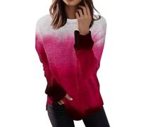 RMBLYfeiye Meine Bestellungen Anzeigen Tops Für Damen Shirt Damen Sommer Tactical Shirt Rundhals Langarm Sweatshirt Musterdruck Sportshirt Basic Sweatshirt Herbst Dirndlbluse Spitze 4XL