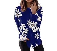 RMBLYfeiye Meine Bestellungen Compression Shirt T Shirt Kleid Damen Damen Bluse Kurzarm Musterdruck Rundhals Sweatshirt Langarm Longshirt Leichte Laufshirt Frauen Damenbluse 3XL