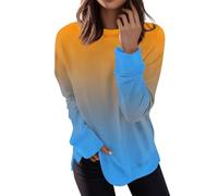 RMBLYfeiye Meine Bestellungen Poloshirt Damen T-Shirt Damen Sommer Damen Bluse Kurzarm Rundhals Langarm Sweatshirt Musterdruck Sportshirt Basic Sweatshirt Herbst Poloshirts Für Damen 5XL