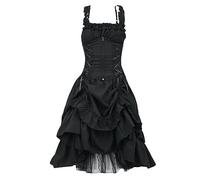 RMBLYfeiye Prinzessin Kleid Damen Langarm Abendkleid Lang Elegant Für Hochzeit Mittelalter Kostüm Fee Gothic Goldenes
