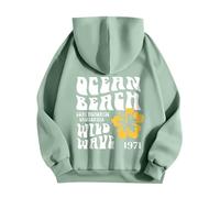 RMBLYfeiye Sweatshirt Zipper Hoodie Y2K Vicinity Zip Pink Palm Puff Sweatshirtjacke Mit Kapuze Aufdruck Langarmshirt Damen Sport