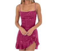 RMBLYfeiye Temu Shop Kleidung Damen Langes Sommerkleid Sexy Kleid Erotisch 192Er Kleider Spaghetti Mini Glitzer Rockabilly Ausgefallene Rückenfrei