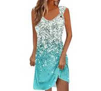 RMBLYfeiye Temu Shop Kleidung Damen Sommerkleid Elegant Strandkleid Kurz Kleider Große Größen Beach Dress Kleid Desigual Sportliche Enge