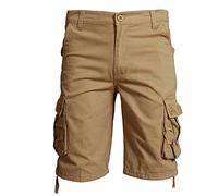 RMBLYfeiye Tennis Shorts Herren,Cargo Shorts Herren Musterdruck Elastische Taille Stretch 3/4 Kurze Hosen Mit Taschen