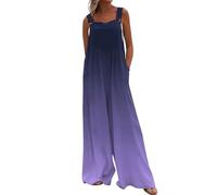 RMBLYfeiye Zweiteiler Damen Sommer Hosen Elegant Overall Jumpsuit Festlich Denim