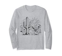 Roadrunner Vogel Desert Saguaro Kaktus Arizona Vintage Langarmshirt