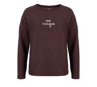 ROADSIGN australia Damen Langarmshirt feine Rippstruktur für entspannte Styles mit elegantem Touch rot, 2XL