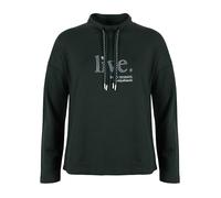 ROADSIGN australia Damen Langarmshirt mit Stickerei und Kordelzug für individuelle Freizeitoutfits grün, L