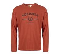 ROADSIGN australia Herren Langarmshirt Printshirt mit Outdoor-Vibes für entspannte Herbstabenteuer orange, XL