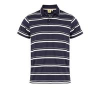 ROADSIGN australia Herren Polo gestreiftes Poloshirt aus Baumwolle, klassisch sportlicher Look Navy, 2XL