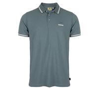 ROADSIGN australia Herren Poloshirt mit Kantenringel, Knopfleiste, Flammgarn Pique grün, 3XL