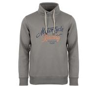ROADSIGN australia Herren Sweatshirt Hoody mit Biker-Motiv für deinen Herbst-Looks grau, L