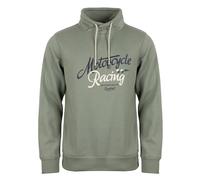 ROADSIGN australia Herren Sweatshirt Hoody mit Biker-Motiv für deinen Herbst-Looks grün, XL