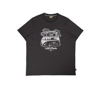 ROADSIGN australia Herren T-Shirt mit Vintage-Bus-Print für EIN entspanntes Freizeit- und Reisegefühl anthrazit | 5XL