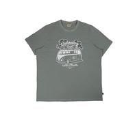 ROADSIGN australia Herren T-Shirt mit Vintage-Bus-Print für EIN entspanntes Freizeit- und Reisegefühl grün, 3XL