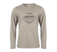 Roadsign Longsleeve in Hellbraun - Größe XXL | Herrenshirts