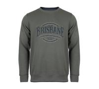 ROADSIGN australia Herren Sweatshirt für stylische Freizeit-Looks an kühlen Herbsttagen grün, 3XL