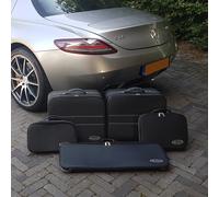 Roadsterbag 5-tlg. Kofferset Mercedes AMG SLS Coupé/Flügeltürer Schwarz Koffer24